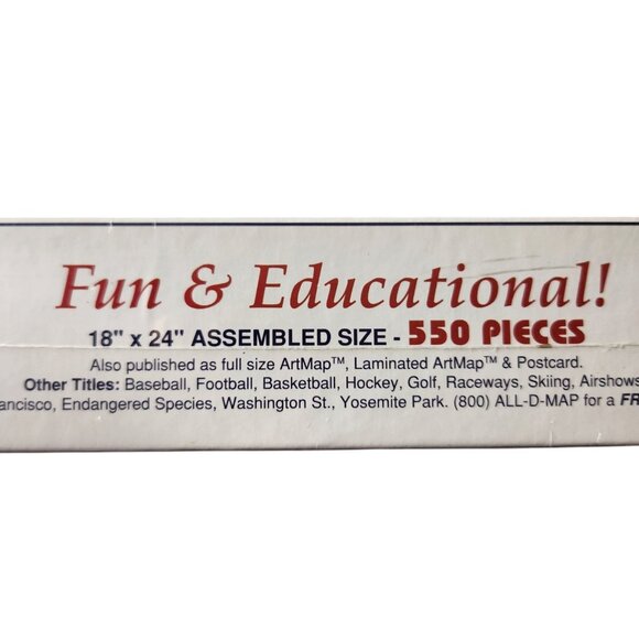 Vintage of The World ArtMap Jigsaw Puzzle 550 Pieces Puzzle - Picture 4 of 5